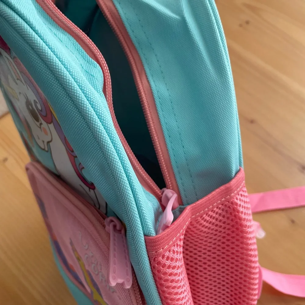 Pink and Blue Child Size Unicorn Backpack